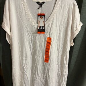 Banana Republic Cream Short Sleeve Tee